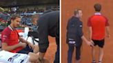 Medvedev leaves Madrid Open court with physio after claiming he 'cannot move'