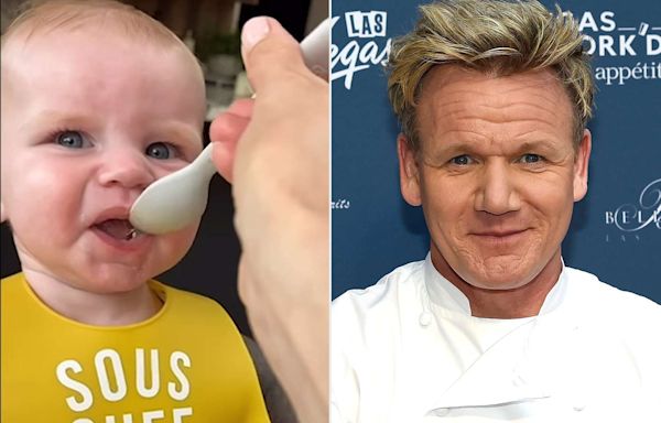 Gordon Ramsay Shares Clip of 6-Month-Old Son Jesse Grimacing as He Tastes Food: ‘‘Like Father, Like Son’