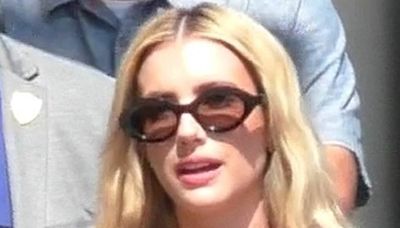 Emma Roberts is summer chic as she stops by Jimmy Kimmel Live in LA