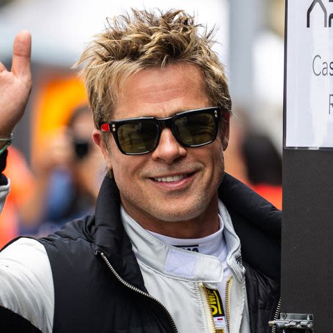 Brad Pitt Makes a Pitstop at the F1 British Grand Prix, Plus Ryan Reynolds and Hugh Jackman, Idris Elba and More