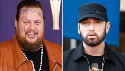 Jelly Roll 'Can't Believe' His 'Childhood Hero' Eminem Sampled His Hit 'Save Me' for 'Death of Slim Shady' Album