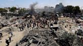 Israel-Gaza war live: hospital ‘overwhelmed’ as 71 reported killed and hundreds injured in Israeli attack on humanitarian zone