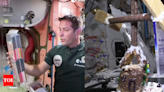 Watch: Astronauts celebrate World Chocolate Day aboard ISS, ESA shares images - Times of India