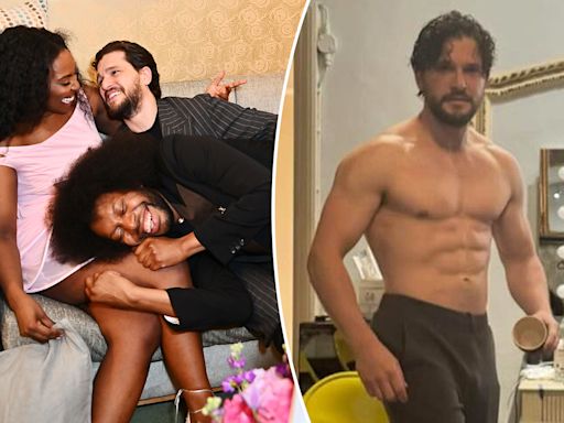 Kit Harington looks insanely ripped in shirtless backstage shot at West End’s ‘Slave Play’