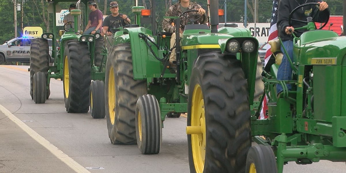 Ross HS twins honor brother during Ride Your Tractor to School Day