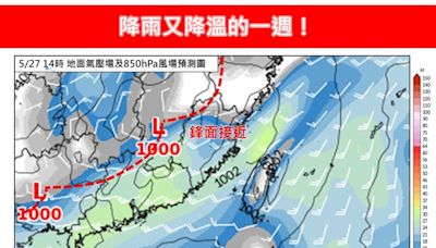 艾維尼逐漸增強！下波鋒面「連襲3天」：恐有劇烈降雨