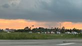 Line of storms arrive along cold front