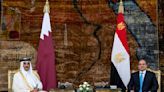 Egypt’s president holds talks with visiting Qatari emir