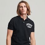 SUPERDRY 男裝 短袖POLO衫 VTG SUPERSTATE POLO 黑