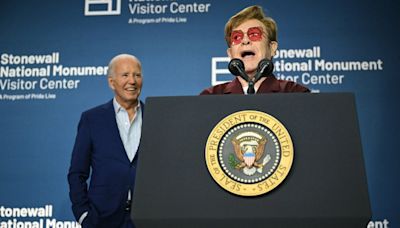 Elton John Joins President Biden, Katy Perry at Stonewall Visitor Center Unveiling: “One of the Biggest Honors”