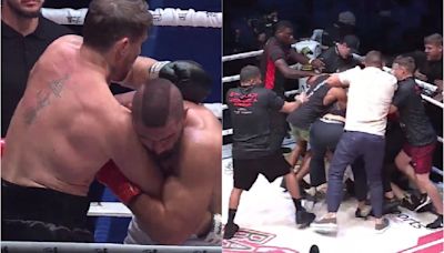 Video: Brawl erupts after Darren Till wins boxing match by TKO following strike to back of head