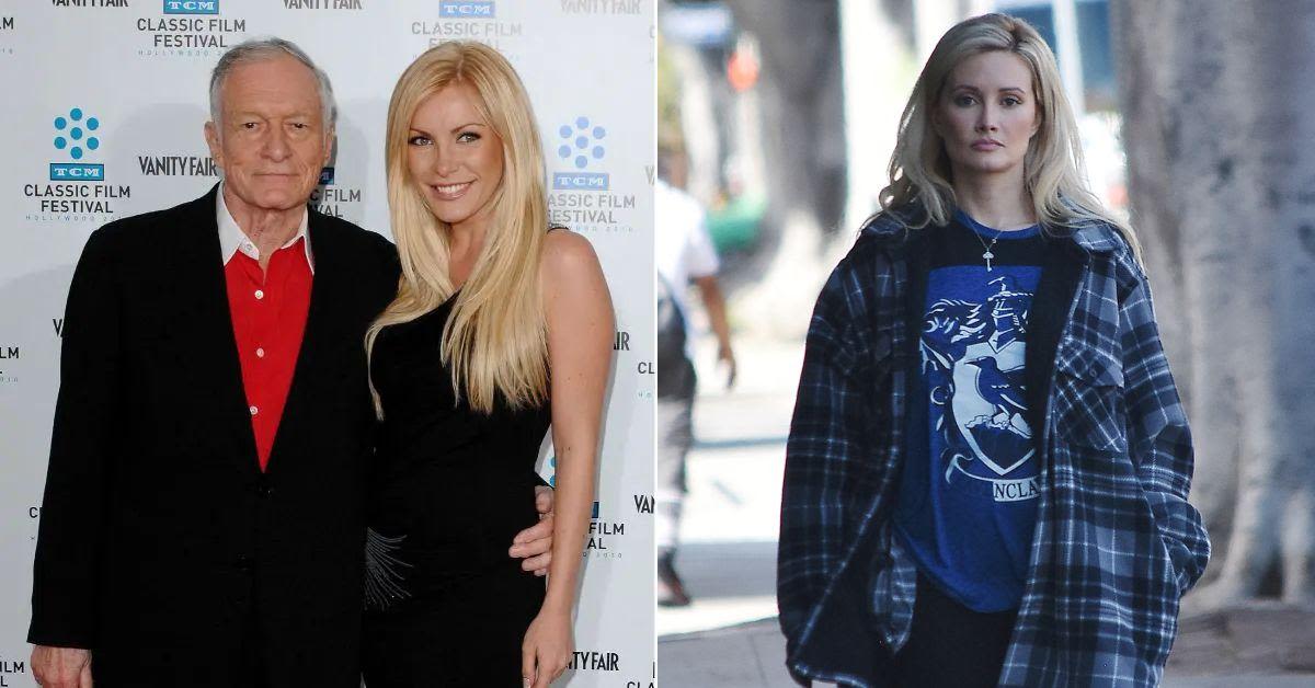 Crystal Hefner Denies Changing Hugh Hefner's Will, Says His Son Marston and Holly Madison Made the Claims to 'Sabotage' Her