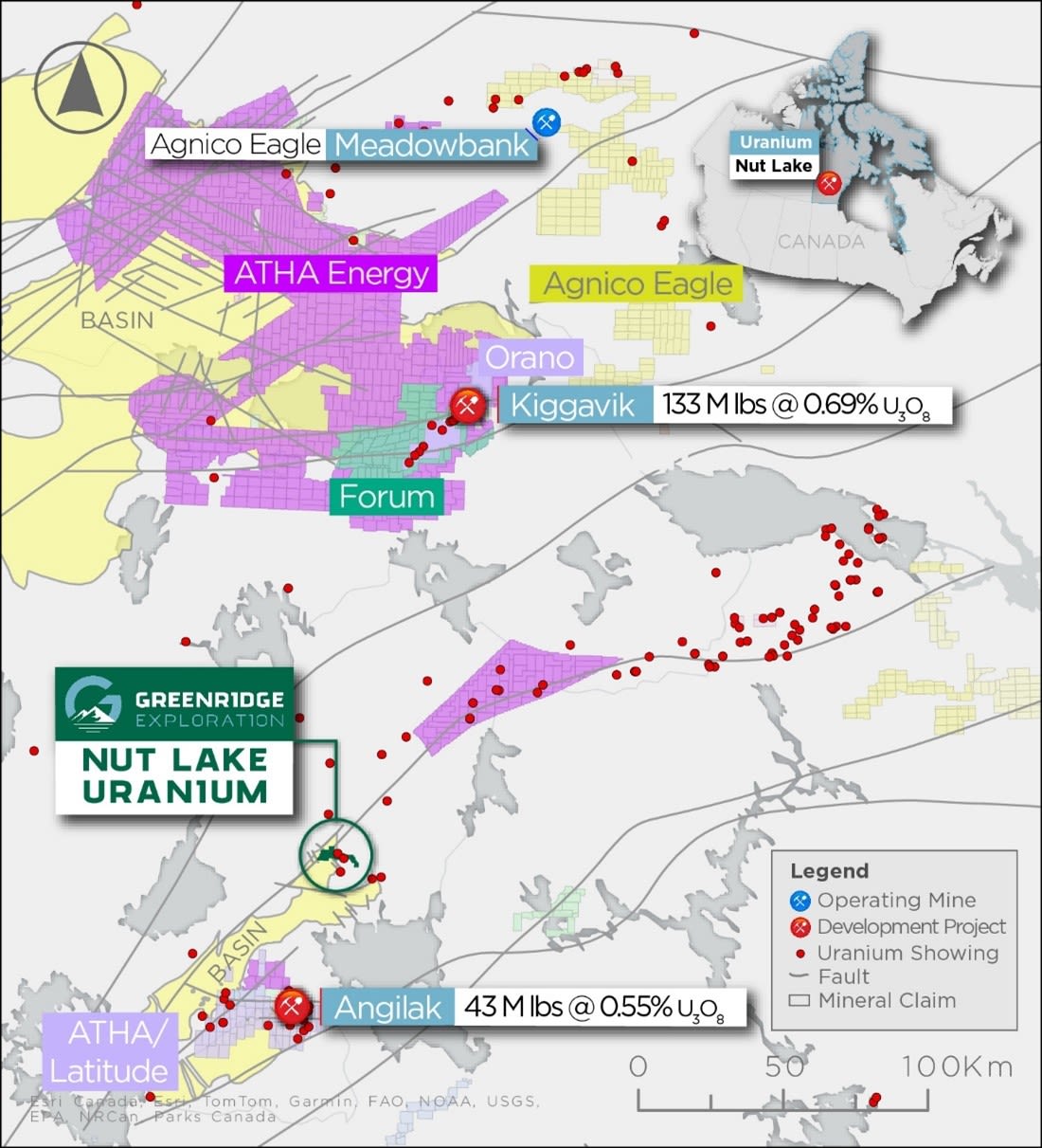 Greenridge Exploration Provides Regional Review of its Nut Lake Uranium Project, Thelon Basin, Nunavut