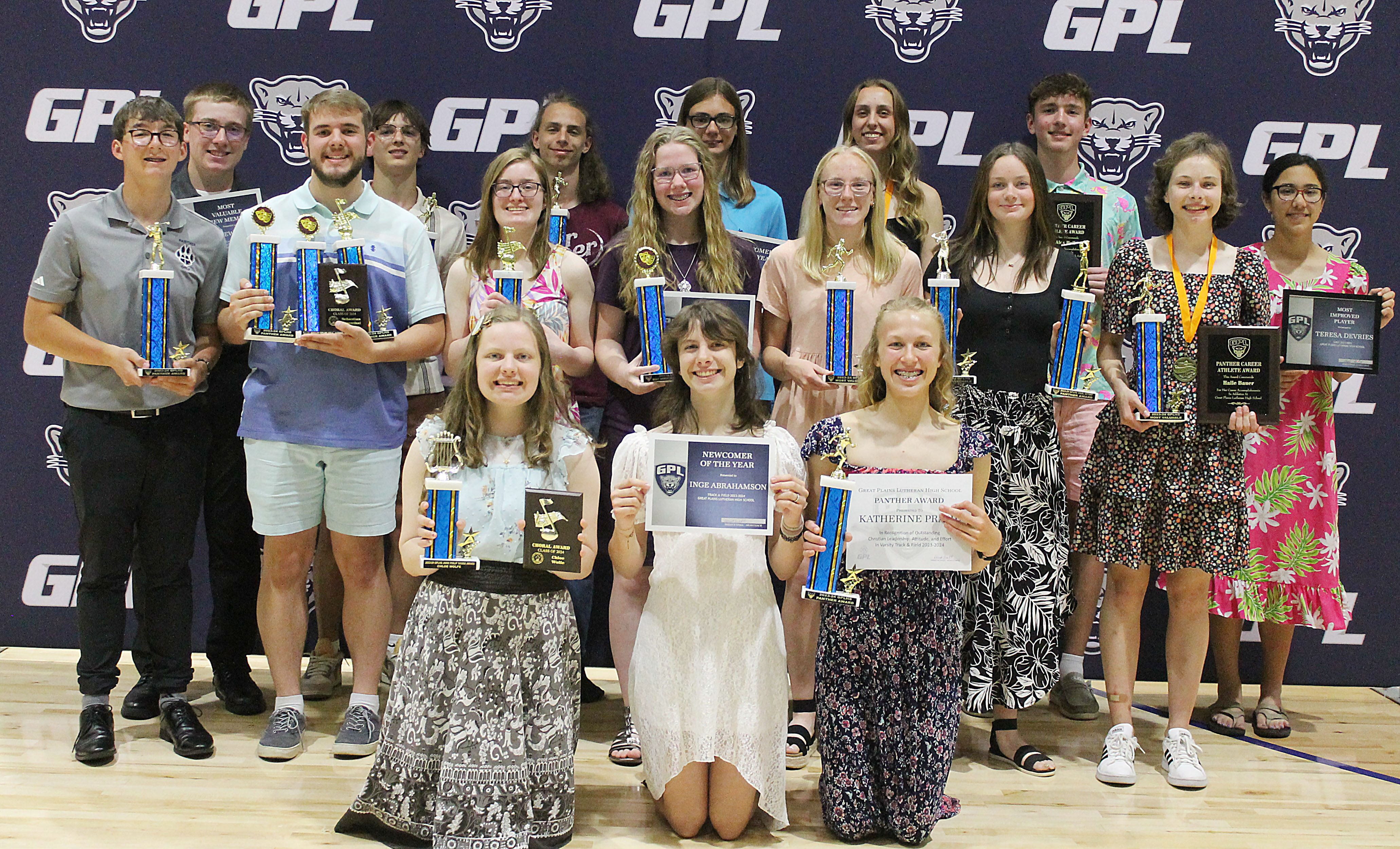 Bauer, Heil receive Career Athlete Awards at Great Plains Lutheran