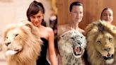 Kylie Jenner and Schiaparelli accused of promoting ‘trophy hunting’ with lion head dress