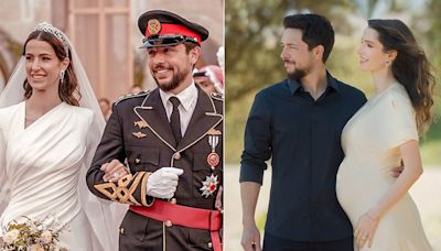 Prince Hussein and Princess Rajwa of Jordan welcome first baby - and reveal unique name