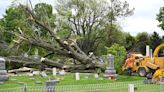 With more than 45 trees damaged, the Sherwood Cemetery cleared for Memorial Day services