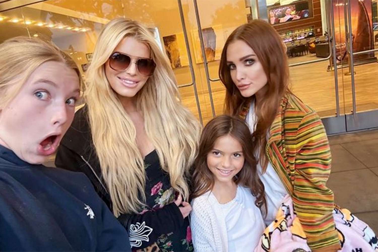 Jessica and Ashlee Simpson Enjoy a Sister Date Night with Their Daughters at the Movies: 'Beetlejuicers'