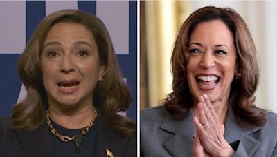 Kamala Harris Watches Maya Rudolph’s ‘SNL’ Impression, Praises the Mannerisms: ‘She’s So Good!’