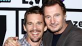 Fans Rave at Ethan Hawke, Liam Neeson’s ‘Epic’ Reenactment of Classic 'Real Housewives' Fight