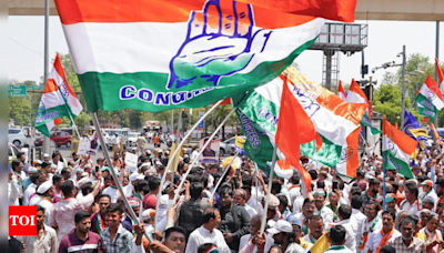 Congress’s woes: No contestants in 41 of 60 seats, a solitary win - Times of India