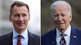 Jeremy Hunt unveils green technology plan with swipe at Joe Biden