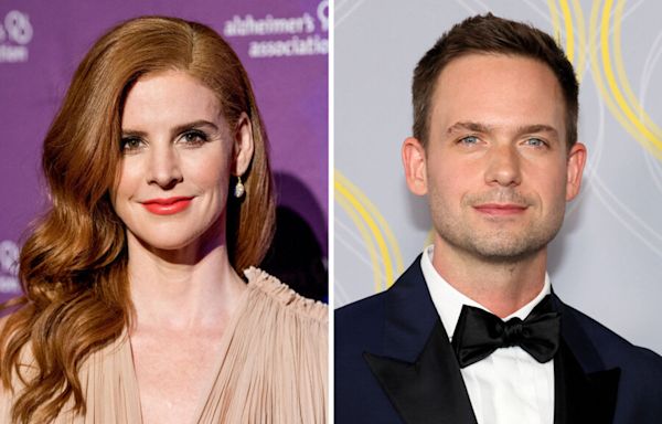 'Suits' Patrick J. Adams and Sarah Rafferty Say New Rewatch Podcast Will Help Them 'Get Present' on Their Experience