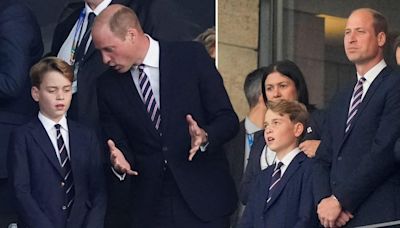 Prince George joins dad William to watch England in Euro 2024 final