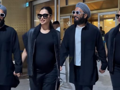 Pregnant Deepika Padukone and Ranveer Singh make stylish return to Mumbai after babymoon in London