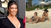 Kourtney Kardashian Playfully Trolls Kim and Khloé's Sexy Bikini Photos — and Pokes Fun at Herself