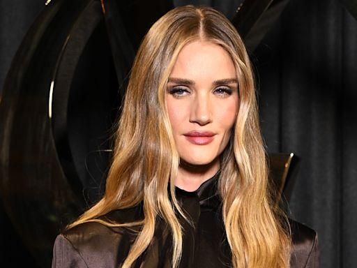 Rosie Huntington-Whiteley Just Made The 'Suspenders Dress' A Thing At PFW