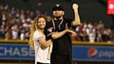 Phoenix police officer who was shot on the job inspires with 1st pitch at Diamondbacks home opener