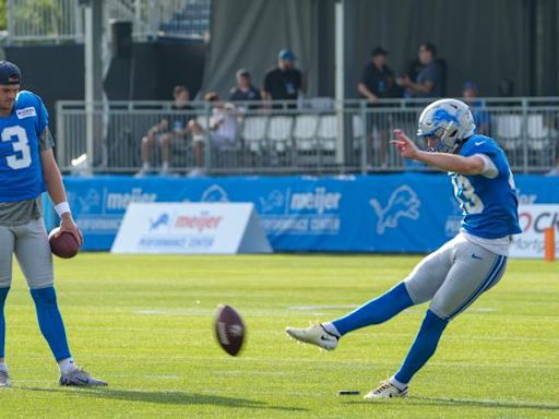 Watch Jake Bates drill a ridiculously long field goal at Lions practice | Sporting News