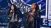 Cher Wears Vintage Chrome Hearts Pants With Bedazzled Top to Perform with Jennifer Hudson at iHeartRadio Music Awards 2024
