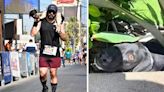 Polémica: atleta alzó un perro atropellado en sus hombros, completó una maratón y lo abandonó en la meta | Mundo