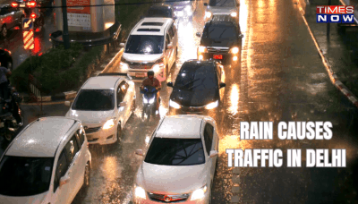 Delhi Rains: Sudden Downpour Causes Waterlogging, Traffic Jams In Capital City