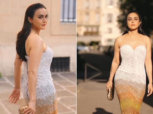 Preity Zinta's Ombre Rahul Mishra Gown Was Purely Made To Take Paris By Storm