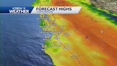 Highs in 60s expected on Monterey Peninsula Friday