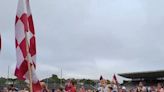 A big crowd welcomed the Galway football team home