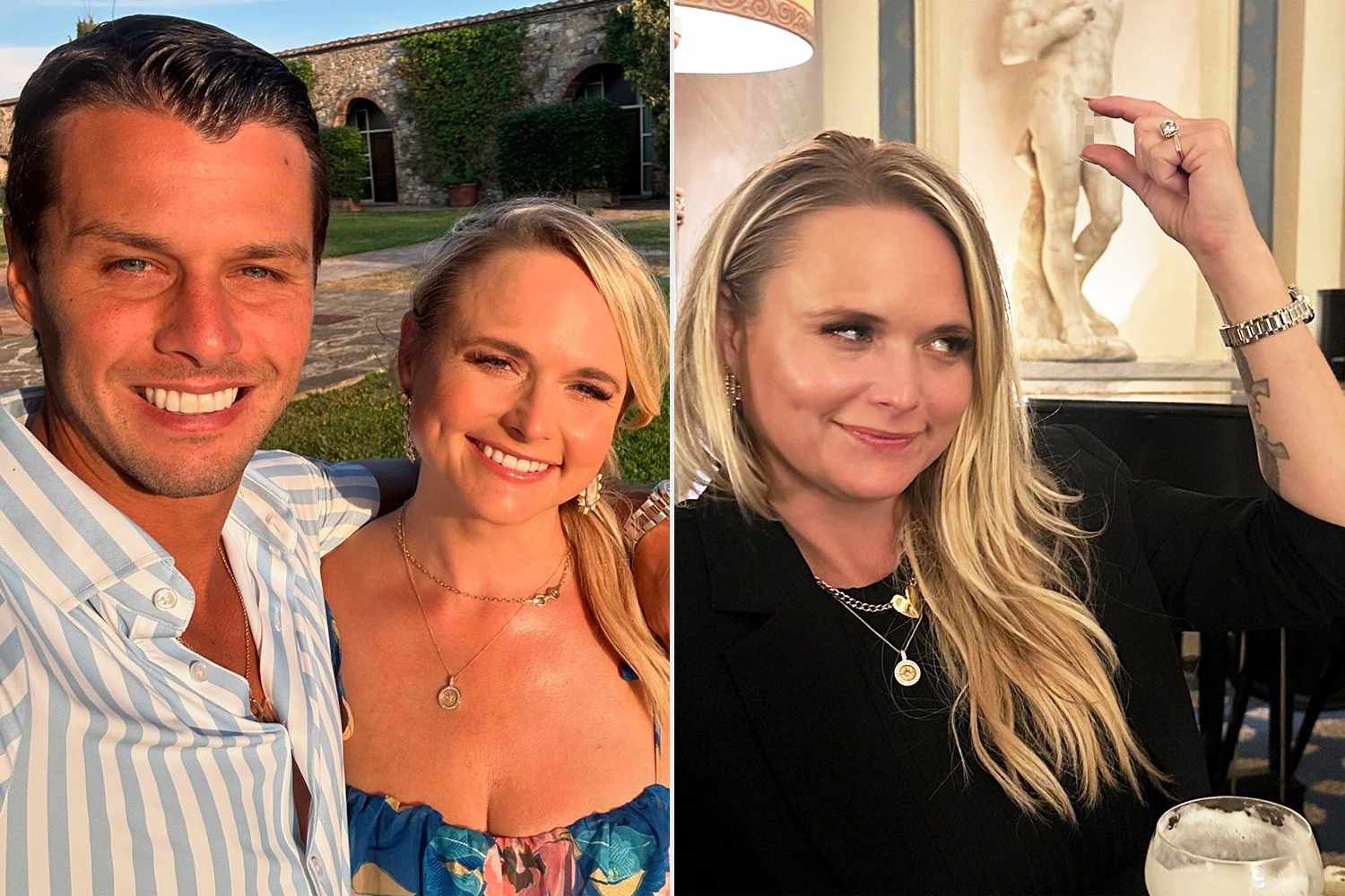 Miranda Lambert Strikes a NSFW Pose with a Statue During Italy Vacation with Husband Brendan McLoughlin