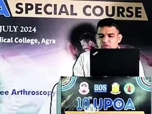 BHU ortho professor presents on the dark side of posterolateral corner injuries at UPOA special course | Varanasi News - Times of India
