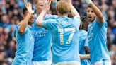 Manchester City 5-1 Luton: Rotated City roar to top spot