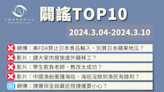 【2024/3/4-2024/3/10】闢謠TOP10