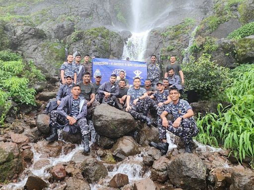 Pune: INS Kolkata Crew Commemorates Warship's 10th Anniversary With Torna Fort Trek