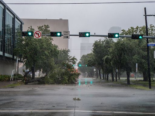 Hurricane Beryl 'Free For All' After Traffic Lights Go Down