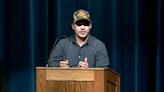 Watch: Kyle Rittenhouse speaks at KSU as hundreds of protesters gather outside