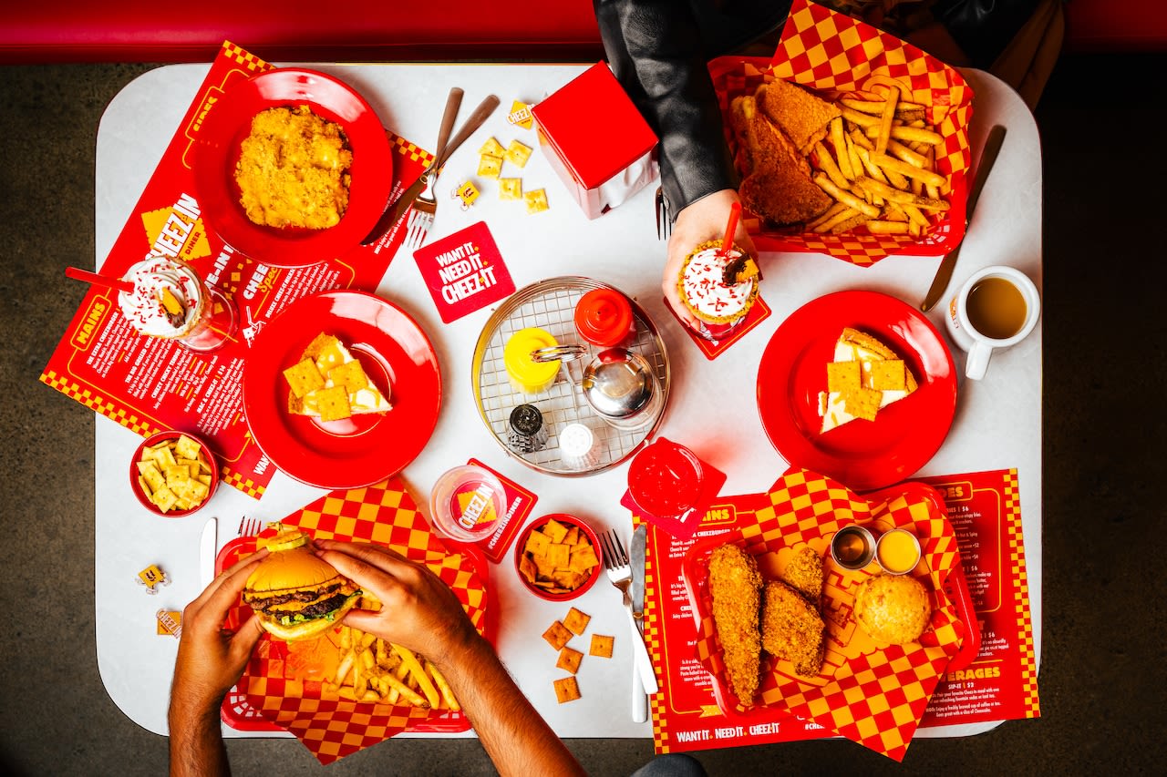 Cheez-It diner debuts in Upstate NY, with cheesy milkshakes, chicken tendies, more