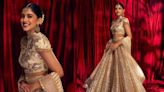 Navya Naveli Nanda Shines in Stunning Gota Jaali Ghagra at Anant Ambani-Radhika Merchant Wedding - News18