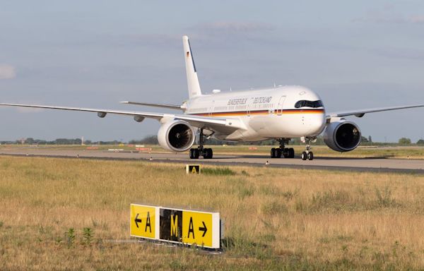 Germany received its third VIP Airbus A350 plane, which replaced the country's old fleet of unreliable A340s