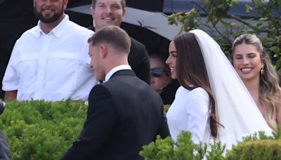 Olivia Culpo & Christian McCaffrey Get Married in Rhode Island – See All the Wedding Photos!